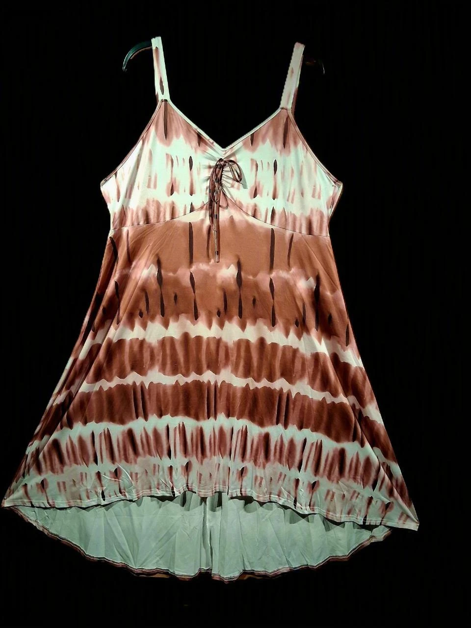 koraal roze tie dye jurk 48-50